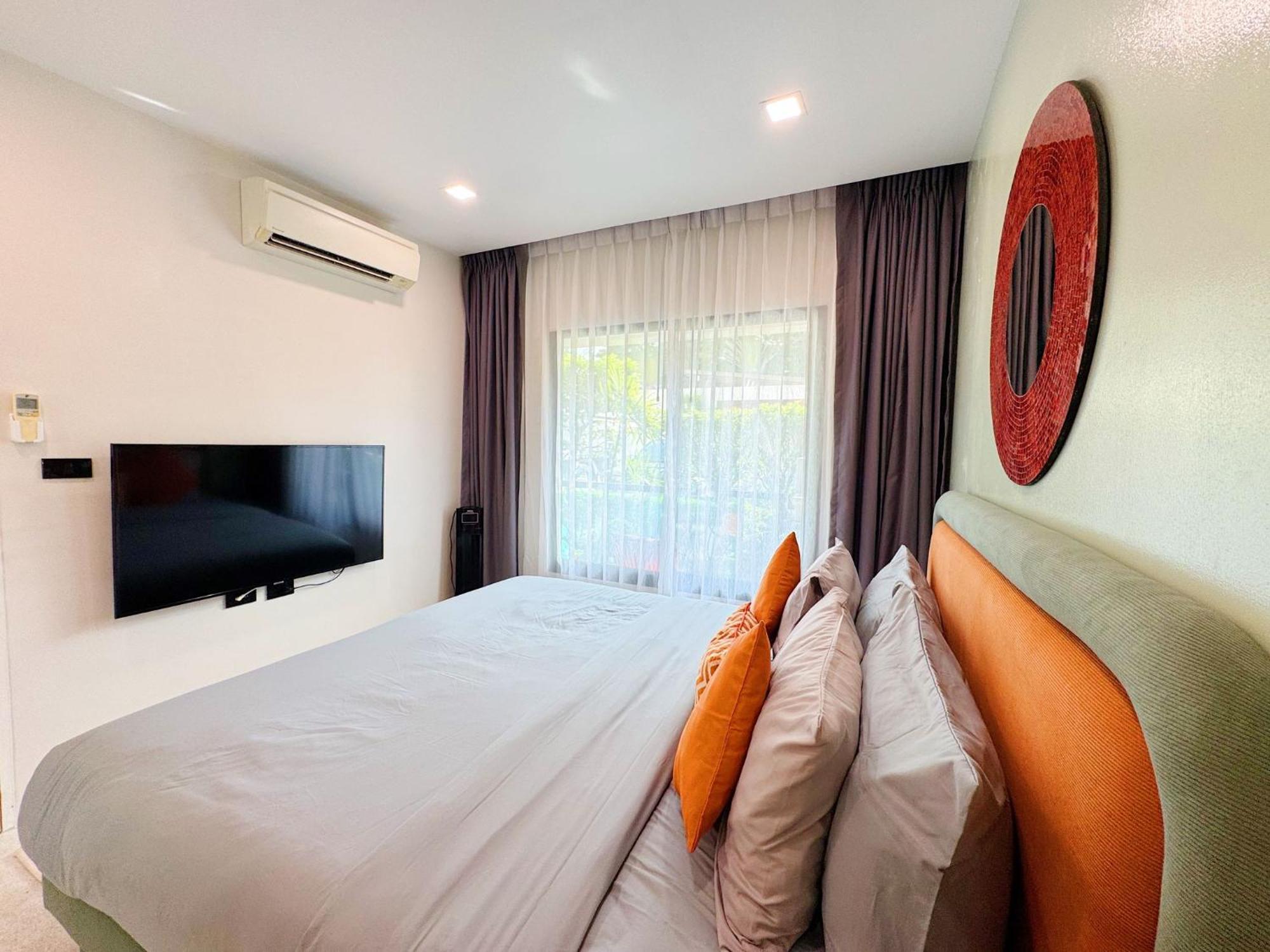 Green Home 1Br Terrace, Pool, Gym Near Nice Beach Nai Yang ภายนอก รูปภาพ