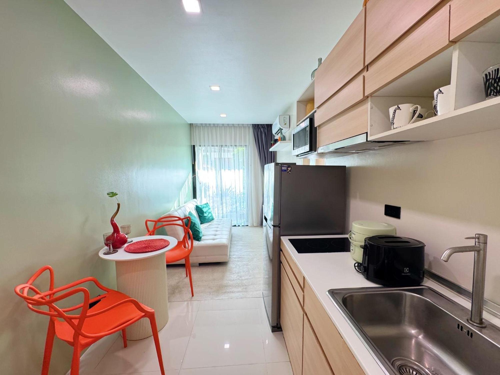 Green Home 1Br Terrace, Pool, Gym Near Nice Beach Nai Yang ภายนอก รูปภาพ