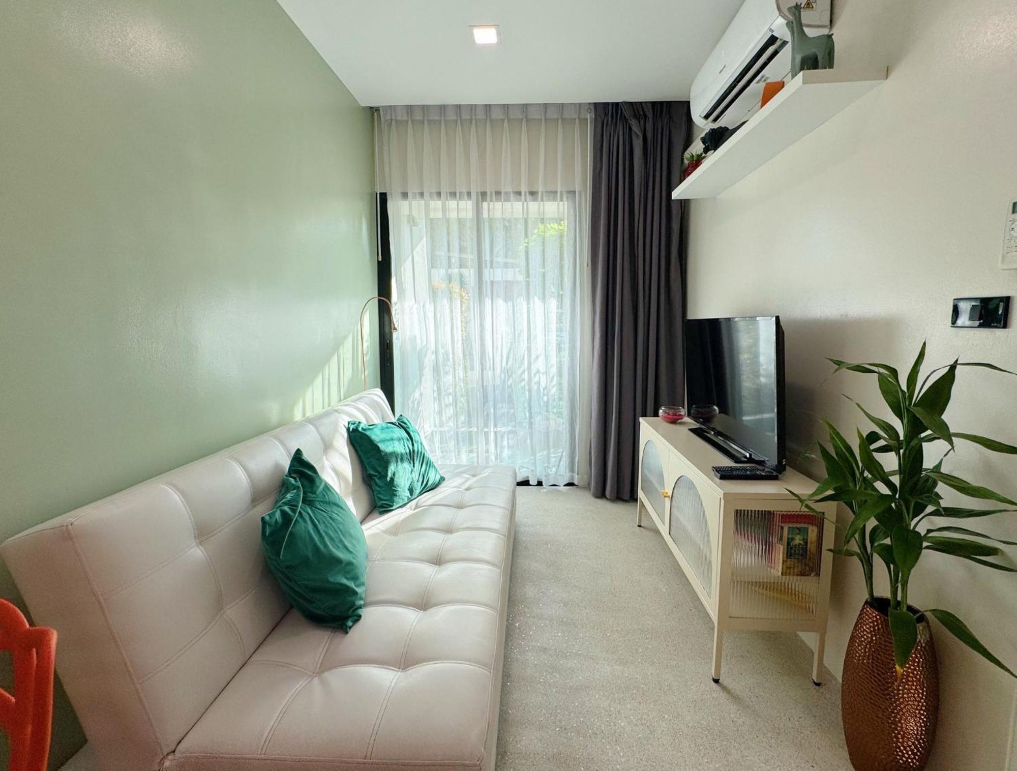 Green Home 1Br Terrace, Pool, Gym Near Nice Beach Nai Yang ภายนอก รูปภาพ